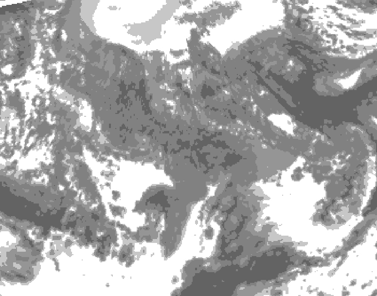 GDPS total cloud 174 hour forecast chart for Canada based on 2025/11/16 1200Z data