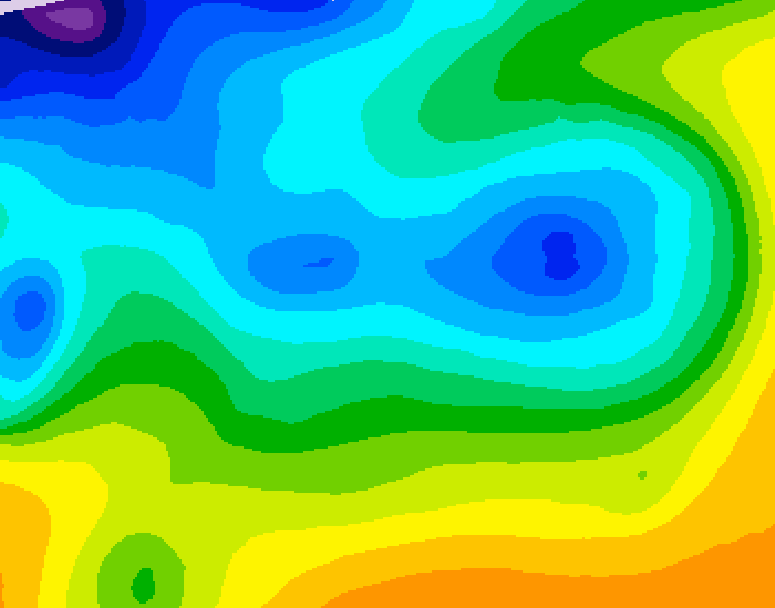 GDPS 500 millibar geopotential height 066 hour forecast chart for Canada based on 2025/11/17 0000Z data