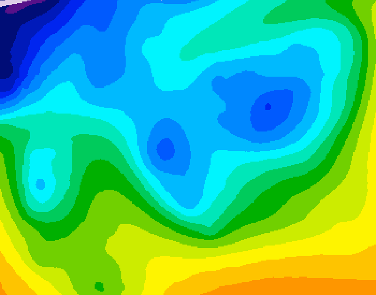GDPS 500 millibar geopotential height 090 hour forecast chart for Canada based on 2025/11/17 0000Z data