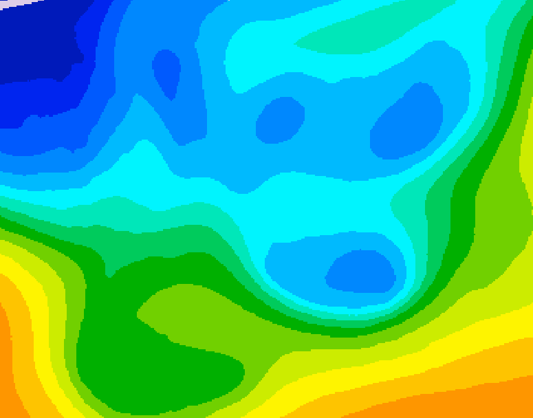 GDPS 500 millibar geopotential height 114 hour forecast chart for Canada based on 2025/11/17 0000Z data