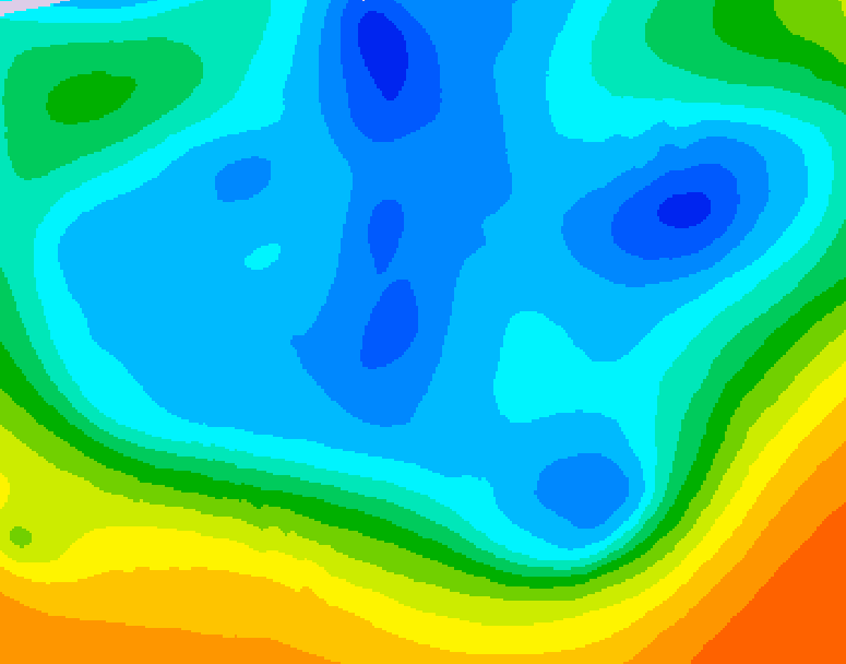GDPS 500 millibar geopotential height 210 hour forecast chart for Canada based on 2025/11/17 0000Z data