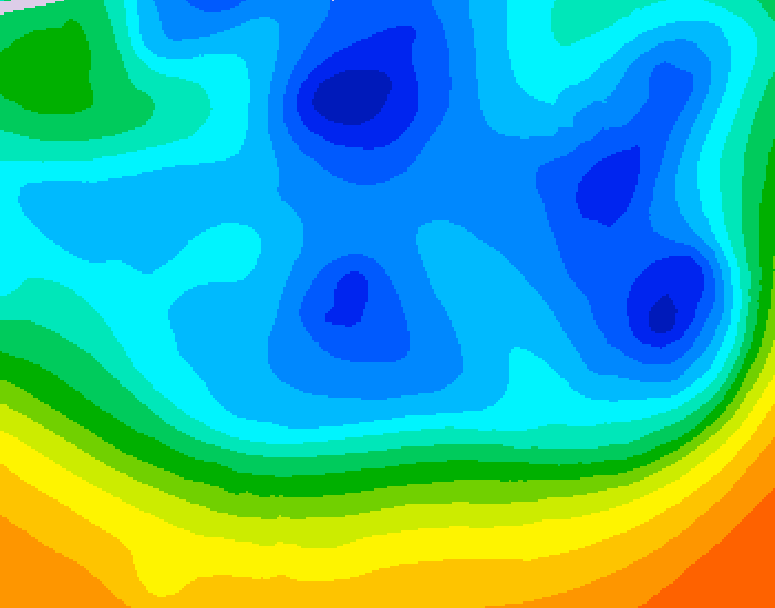 GDPS 500 millibar geopotential height 234 hour forecast chart for Canada based on 2025/11/17 0000Z data