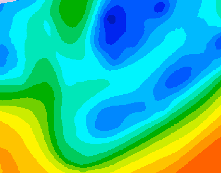 GDPS 500 millibar geopotential height 228 hour forecast chart for Canada based on 2025/11/17 1200Z data