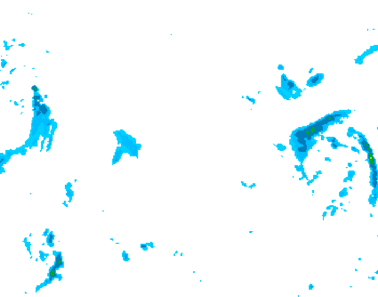 GDPS precipitation 018 hour forecast chart for Canada based on 2025/11/17 0000Z data