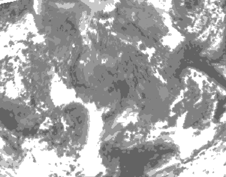 GDPS total cloud 156 hour forecast chart for Canada based on 2025/11/17 0000Z data