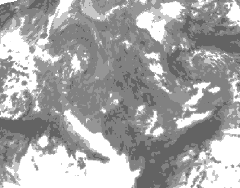 GDPS total cloud 186 hour forecast chart for Canada based on 2025/11/17 0000Z data