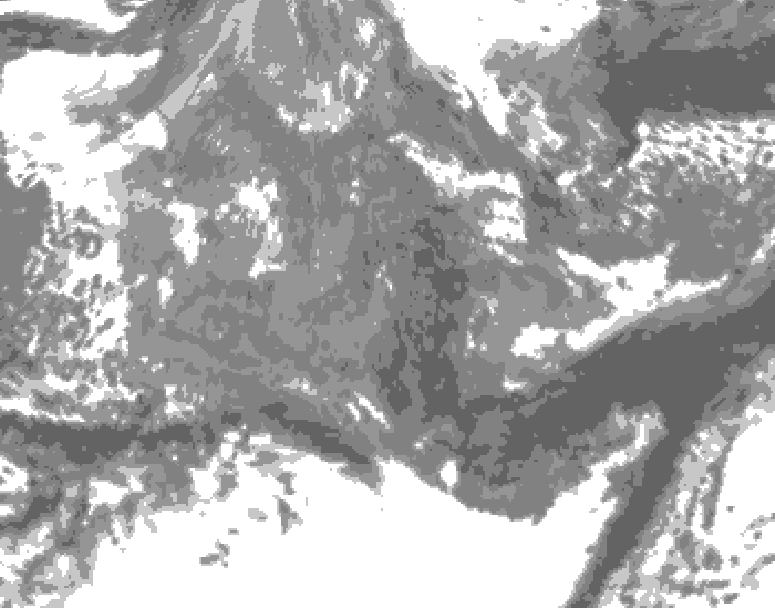 GDPS total cloud 210 hour forecast chart for Canada based on 2025/11/17 0000Z data