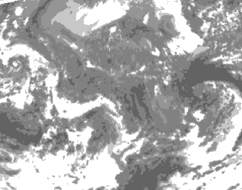 GDPS total cloud 144 hour forecast chart for Canada based on 2025/11/17 1200Z data