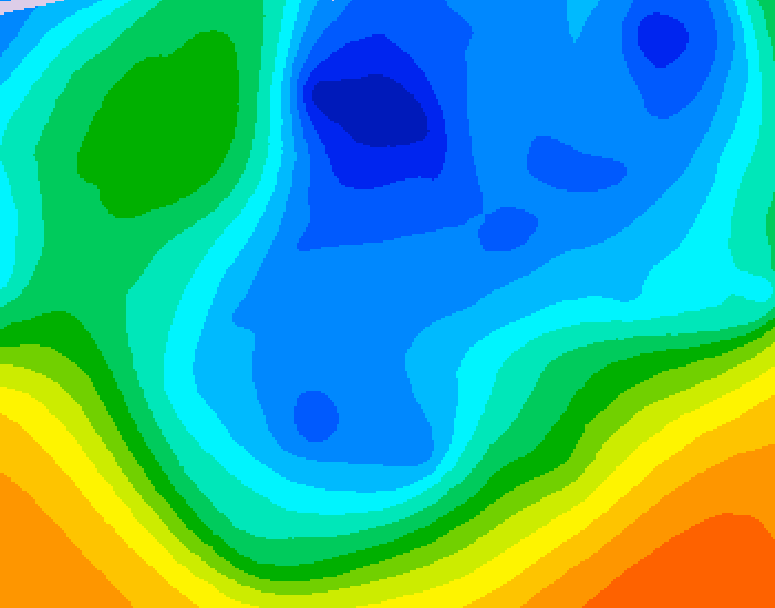 GDPS 500 millibar geopotential height 210 hour forecast chart for Canada based on 2025/11/18 0000Z data
