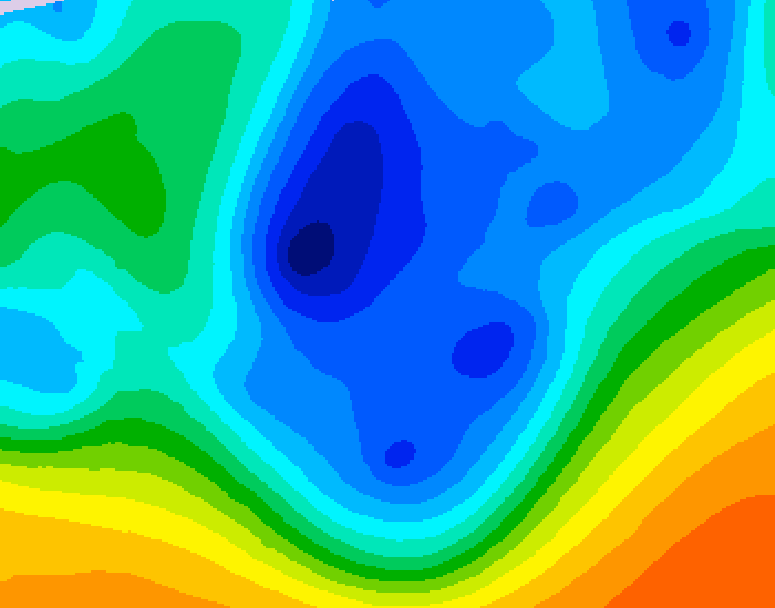 GDPS 500 millibar geopotential height 234 hour forecast chart for Canada based on 2025/11/18 0000Z data