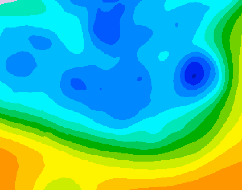 GDPS 500 millibar geopotential height 120 hour forecast chart for Canada based on 2025/11/18 1200Z data