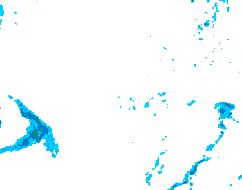 GDPS precipitation 234 hour forecast chart for Canada based on 2025/11/18 0000Z data
