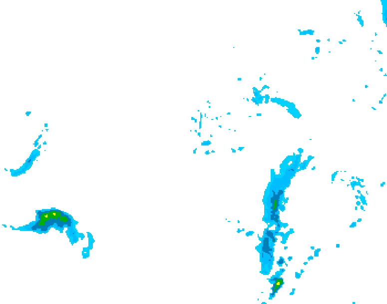 GDPS precipitation 228 hour forecast chart for Canada based on 2025/11/18 1200Z data