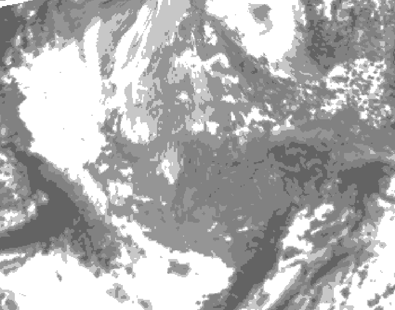 GDPS total cloud 234 hour forecast chart for Canada based on 2025/11/18 0000Z data