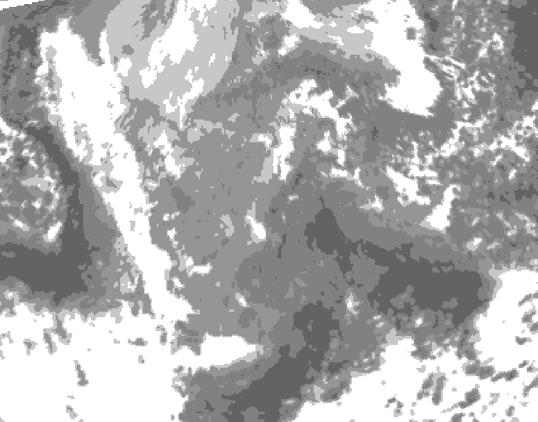 GDPS total cloud 198 hour forecast chart for Canada based on 2025/11/18 1200Z data