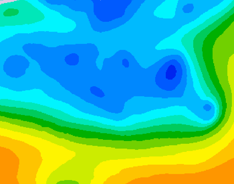 GDPS 500 millibar geopotential height 108 hour forecast chart for Canada based on 2025/11/19 0000Z data