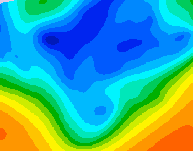GDPS 500 millibar geopotential height 186 hour forecast chart for Canada based on 2025/11/19 0000Z data