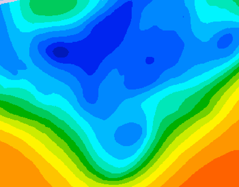 GDPS 500 millibar geopotential height 192 hour forecast chart for Canada based on 2025/11/19 0000Z data