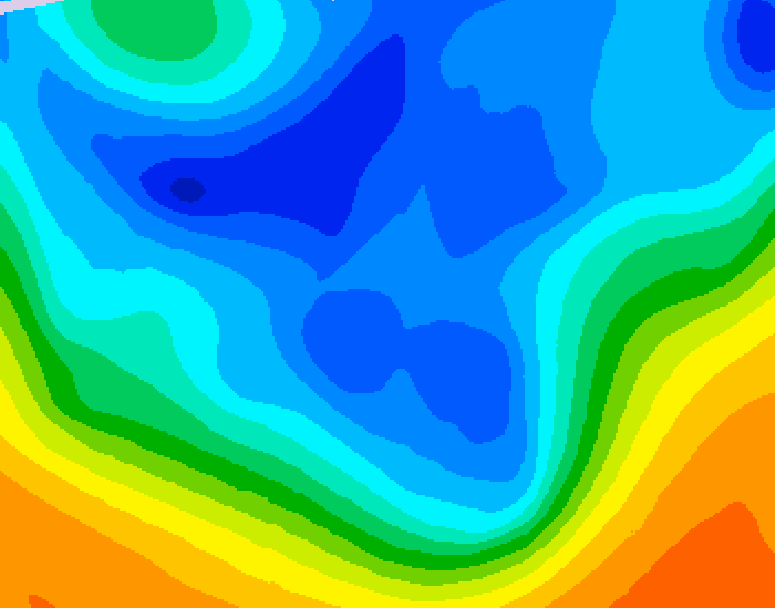 GDPS 500 millibar geopotential height 210 hour forecast chart for Canada based on 2025/11/19 0000Z data
