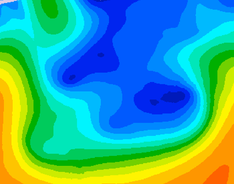 GDPS 500 millibar geopotential height 234 hour forecast chart for Canada based on 2025/11/19 0000Z data