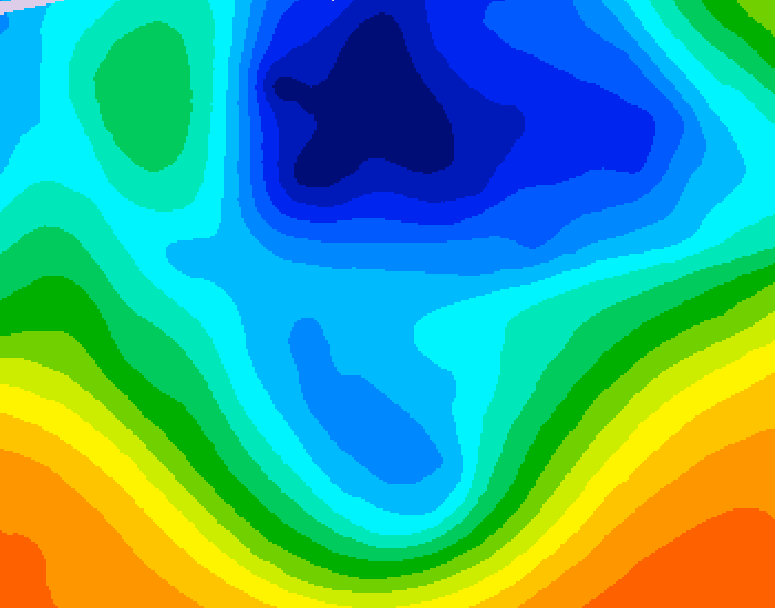 GDPS 500 millibar geopotential height 174 hour forecast chart for Canada based on 2025/11/19 1200Z data