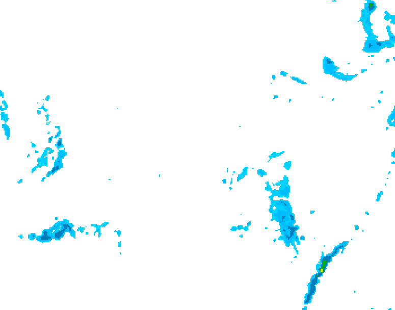 GDPS precipitation 210 hour forecast chart for Canada based on 2025/11/19 0000Z data
