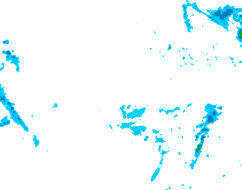 GDPS precipitation 180 hour forecast chart for Canada based on 2025/11/19 1200Z data