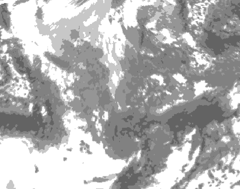 GDPS total cloud 186 hour forecast chart for Canada based on 2025/11/19 0000Z data