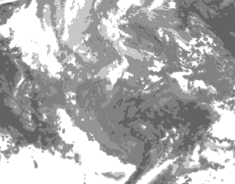 GDPS total cloud 174 hour forecast chart for Canada based on 2025/11/19 1200Z data