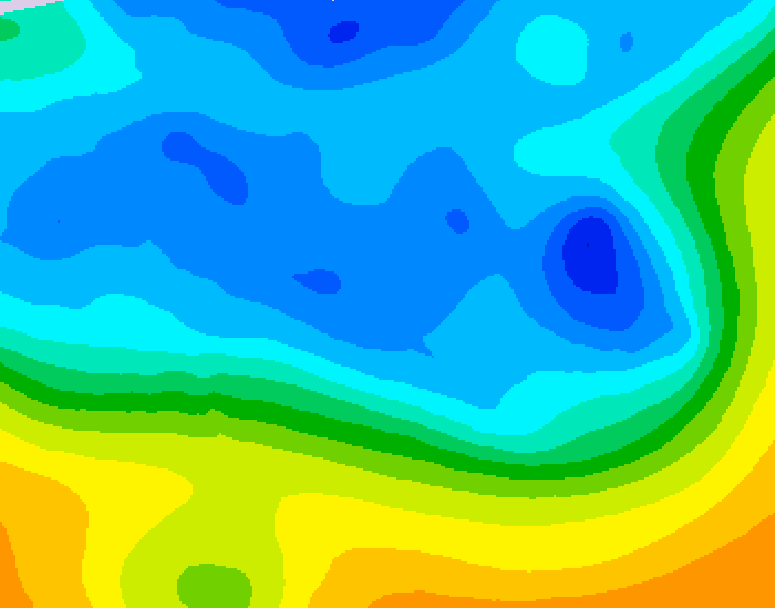 GDPS 500 millibar geopotential height 072 hour forecast chart for Canada based on 2025/11/20 1200Z data