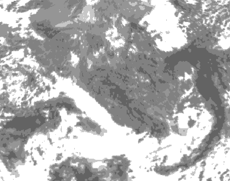 GDPS total cloud 084 hour forecast chart for Canada based on 2025/11/20 0000Z data