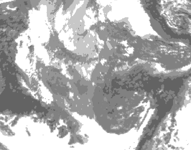 GDPS total cloud 186 hour forecast chart for Canada based on 2025/11/20 0000Z data