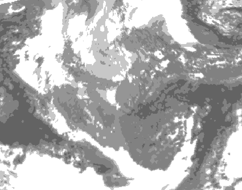 GDPS total cloud 192 hour forecast chart for Canada based on 2025/11/20 0000Z data