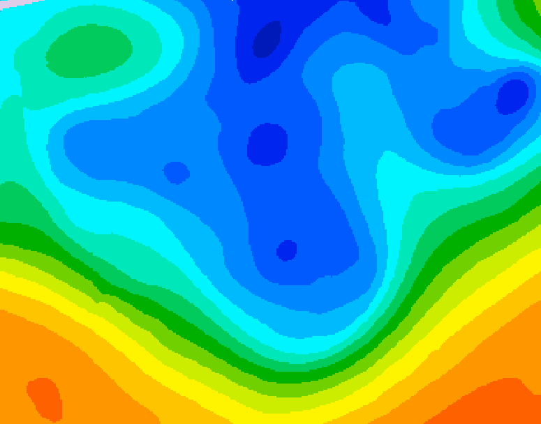 GDPS 500 millibar geopotential height 138 hour forecast chart for Canada based on 2025/11/21 0000Z data