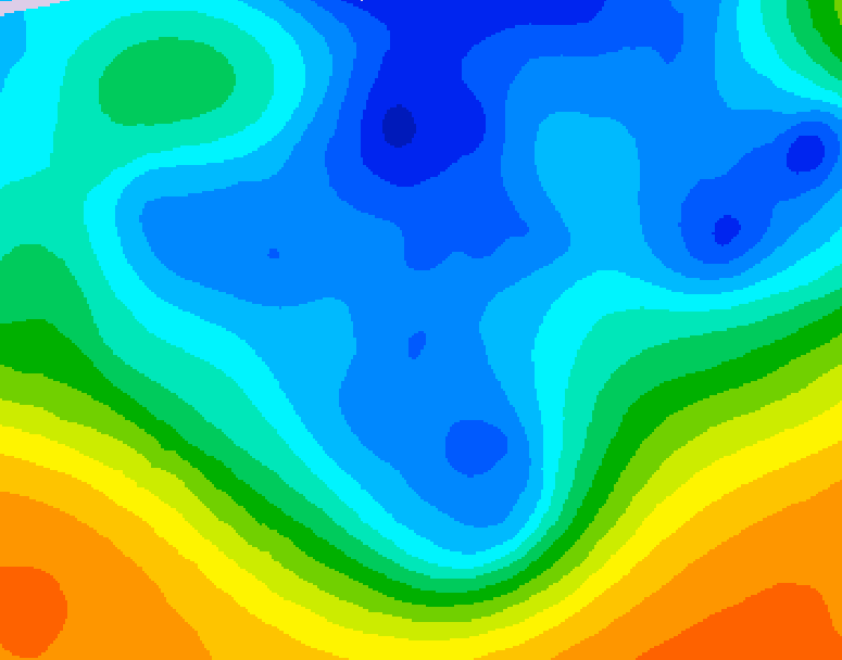 GDPS 500 millibar geopotential height 126 hour forecast chart for Canada based on 2025/11/21 1200Z data