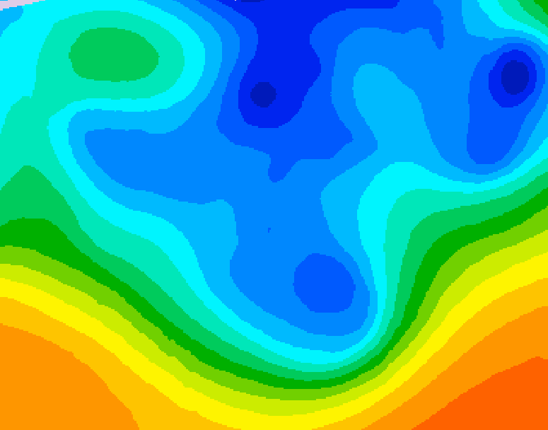 GDPS 500 millibar geopotential height 132 hour forecast chart for Canada based on 2025/11/21 1200Z data