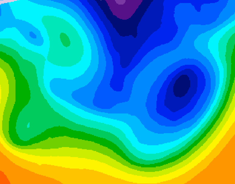 GDPS 500 millibar geopotential height 174 hour forecast chart for Canada based on 2025/11/21 1200Z data