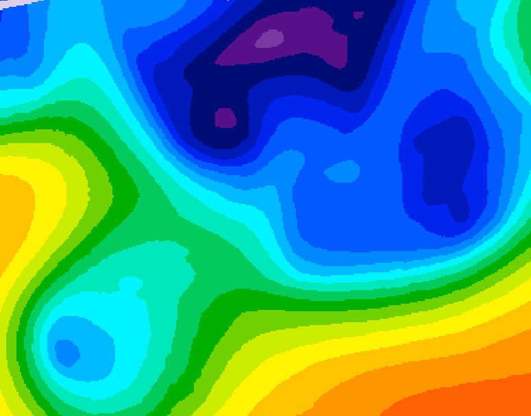 GDPS 500 millibar geopotential height 228 hour forecast chart for Canada based on 2025/11/21 1200Z data
