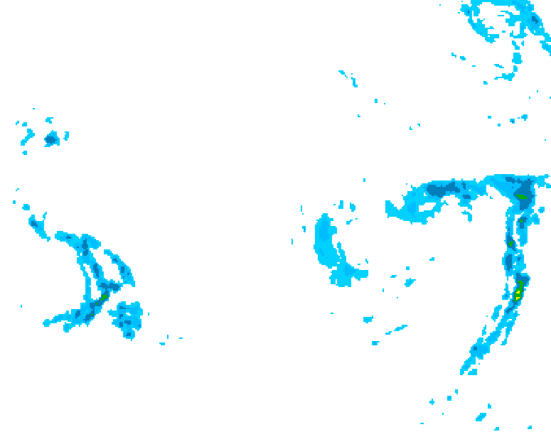 GDPS precipitation 156 hour forecast chart for Canada based on 2025/11/21 1200Z data