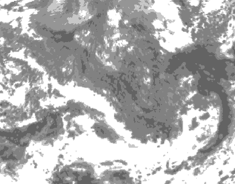 GDPS total cloud 060 hour forecast chart for Canada based on 2025/11/21 0000Z data