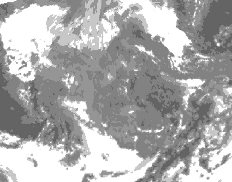 GDPS total cloud 138 hour forecast chart for Canada based on 2025/11/21 0000Z data