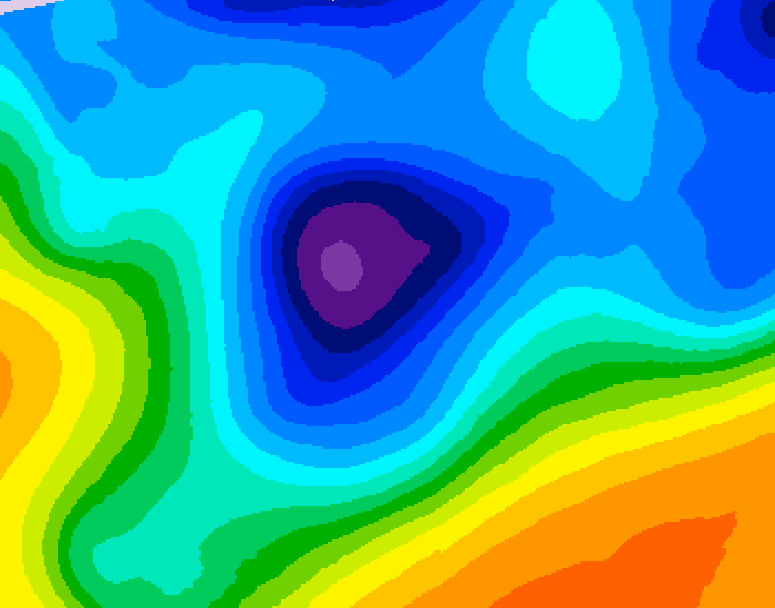 GDPS 500 millibar geopotential height 240 hour forecast chart for Canada based on 2025/11/22 0000Z data