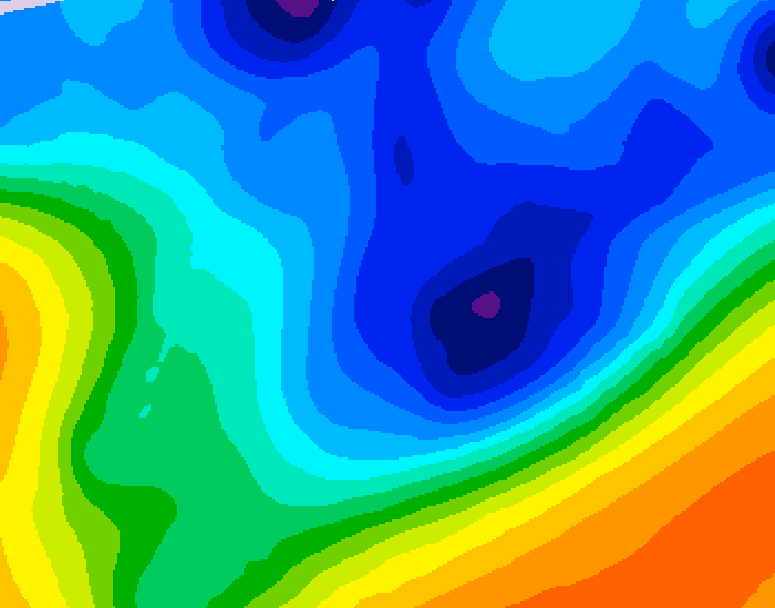 GDPS 500 millibar geopotential height 240 hour forecast chart for Canada based on 2025/11/22 1200Z data