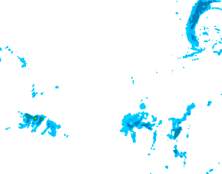 GDPS precipitation 114 hour forecast chart for Canada based on 2025/11/22 0000Z data