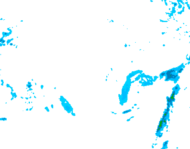 GDPS precipitation 126 hour forecast chart for Canada based on 2025/11/22 1200Z data