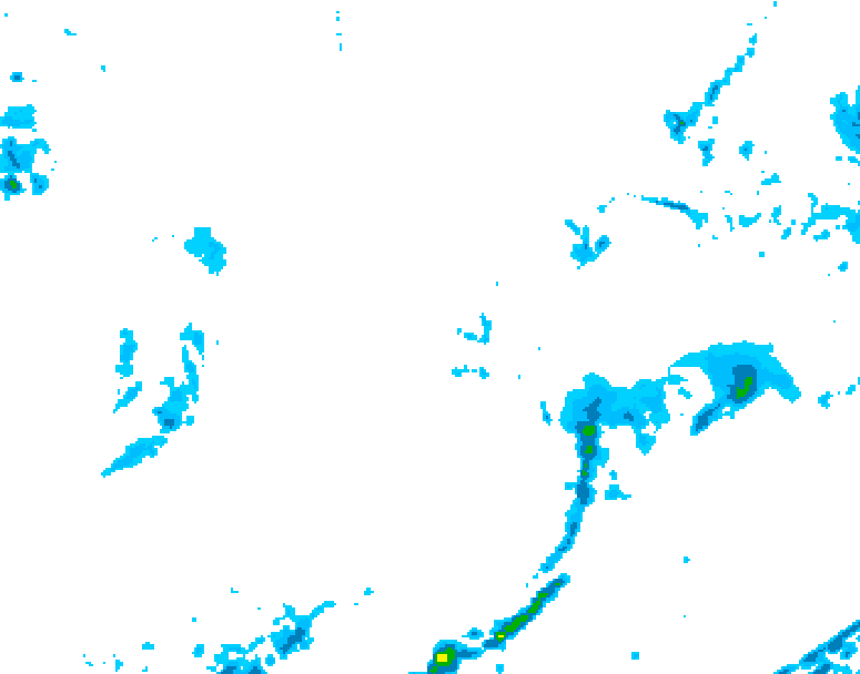 GDPS precipitation 228 hour forecast chart for Canada based on 2025/11/22 1200Z data