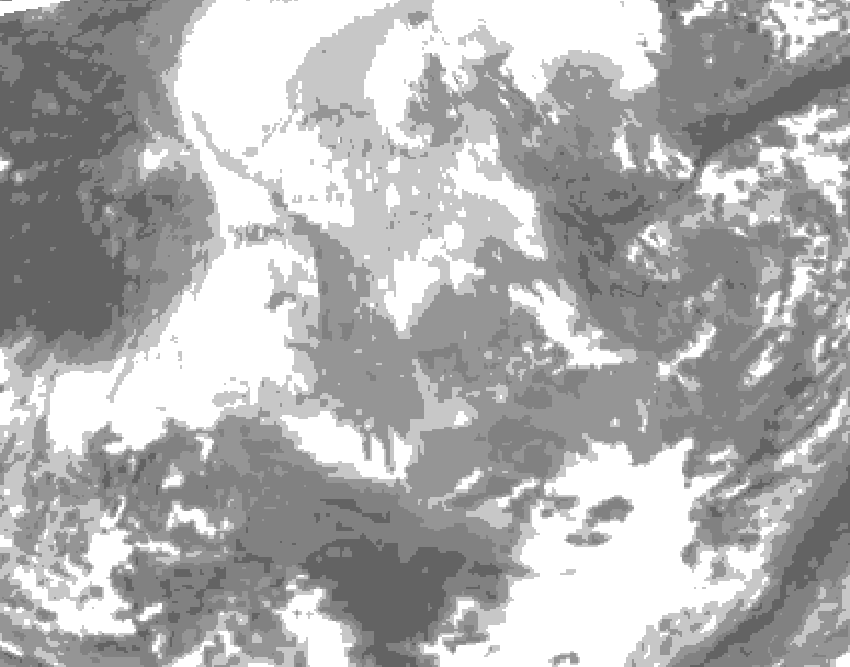 GDPS total cloud 186 hour forecast chart for Canada based on 2025/11/22 0000Z data