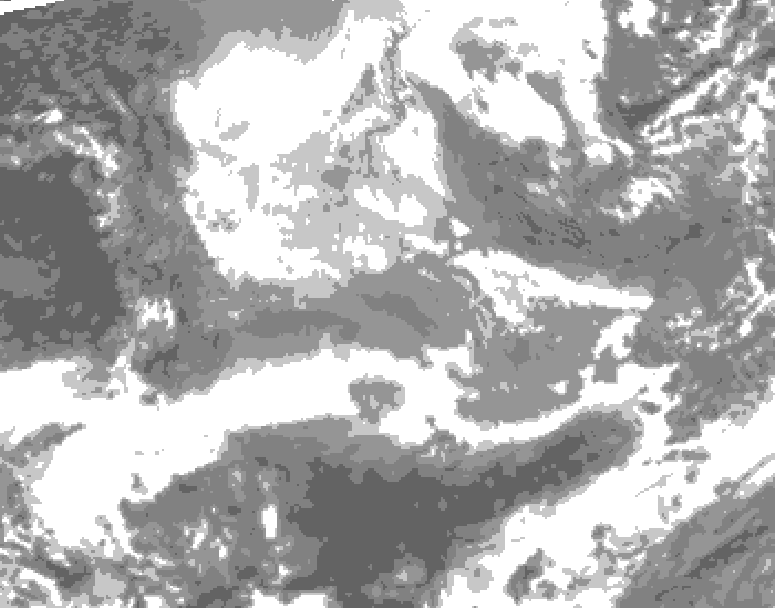 GDPS total cloud 210 hour forecast chart for Canada based on 2025/11/22 0000Z data