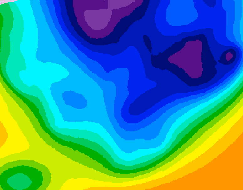 GDPS 500 millibar geopotential height 228 hour forecast chart for Canada based on 2025/11/23 0000Z data