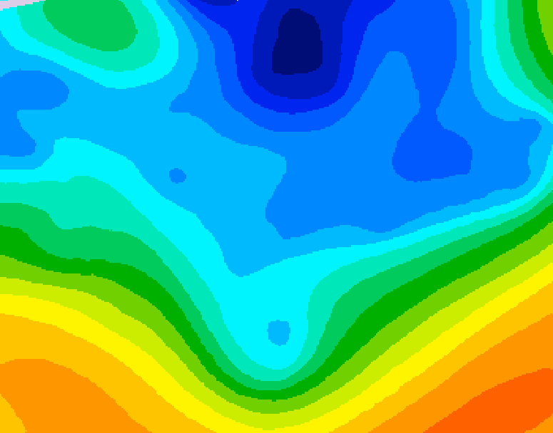GDPS 500 millibar geopotential height 066 hour forecast chart for Canada based on 2025/11/23 1200Z data